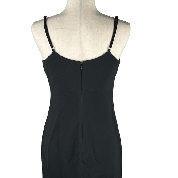 LIKELY PRINA RUCHED FLOUNCE SLEEVELESS MIDI DRESS IN BLACK NWT WOMEN'S SIZE 6 - Picture 10 of 16